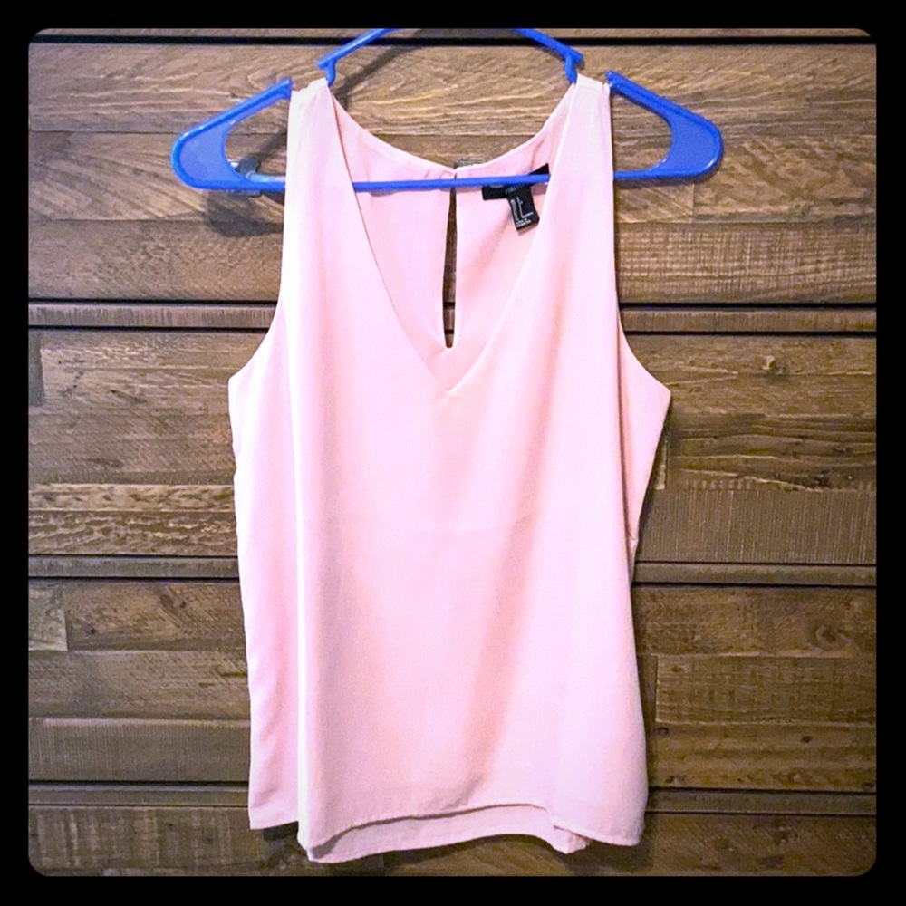 Pink Tank Top Sleeve Blouse